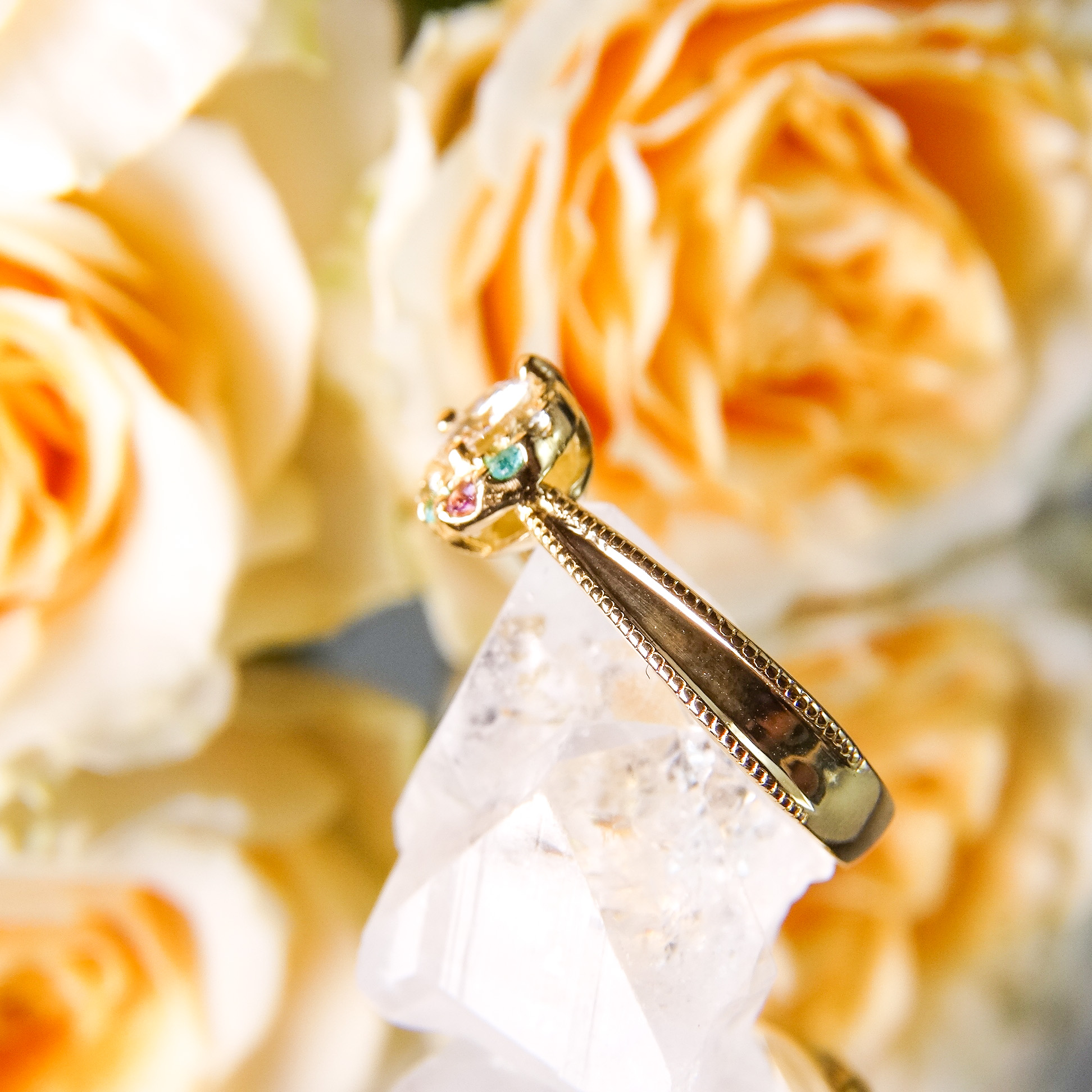 受け継がれるダイアモンドの月リング